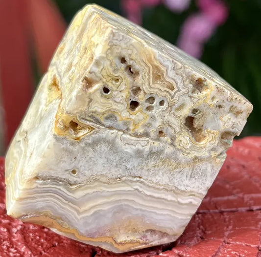 Crazy Lace Agate Cube