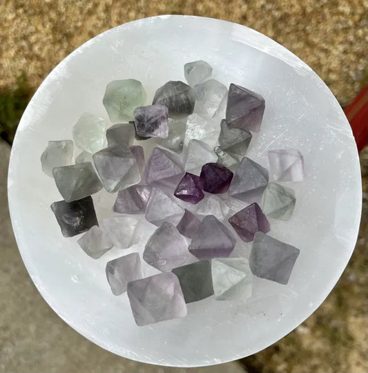 Fluorite Octahedron Shaped Stones