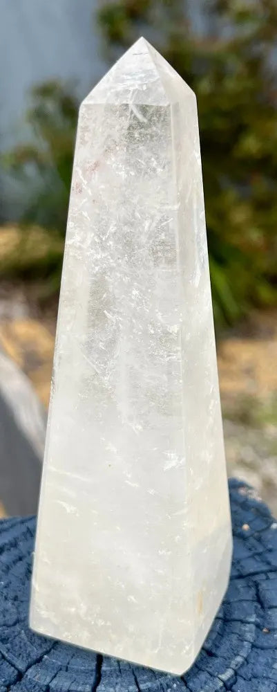 Clear Crystal Quartz Tower Obelisk