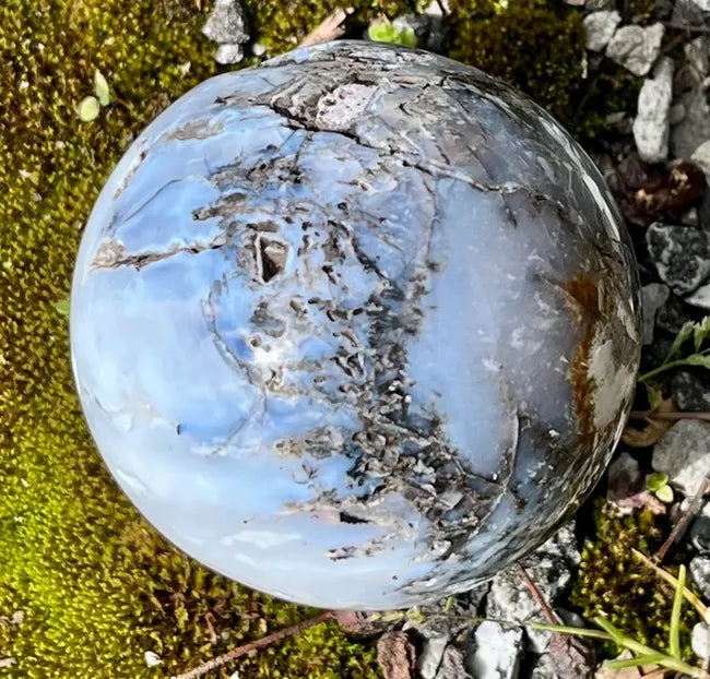 Dendritic Agate Sphere