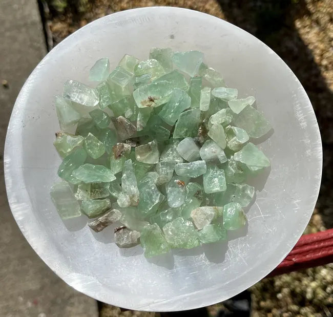 Emerald Calcite Rough Stones