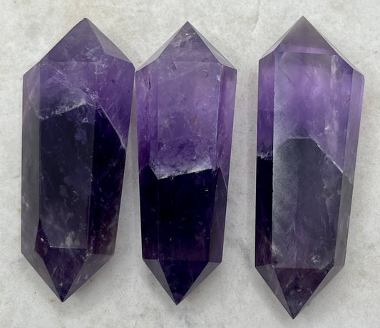 Double Terminated Amethyst Points