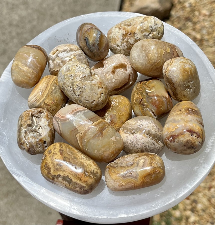 Tumbled Lace Agate