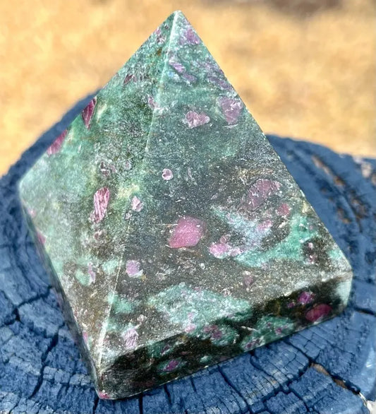 Ruby in Zoisite Pyramid