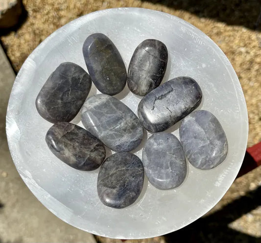 Iolite Palm Stones